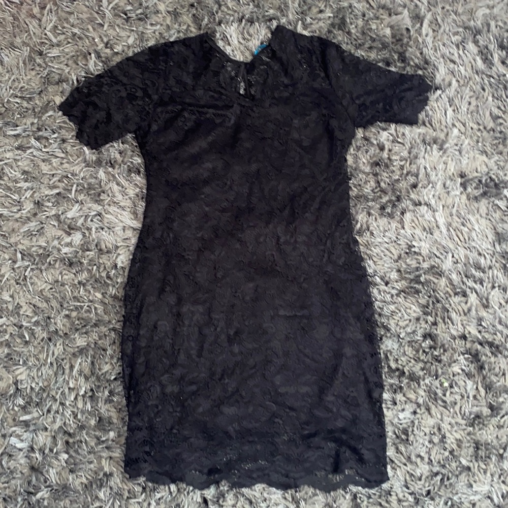 Black lace dress